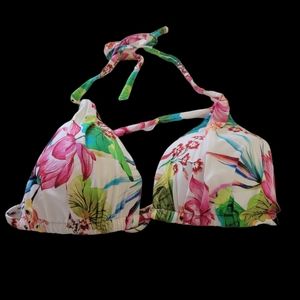 La Blanca Multicolored Bikini Top Size 12.